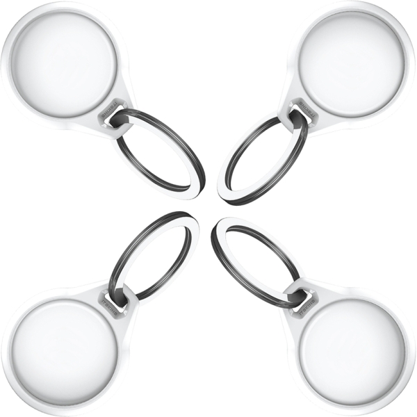 Itskins Level 2 Aircover Solid For Apple Airtag White (4-Pack) - Afbeelding 6