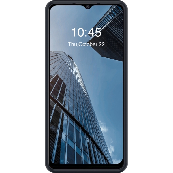 Valenta Leather Back Cover Snap Samsung Galaxy A02S Black - Afbeelding 2