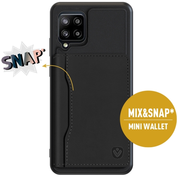 Valenta Leather Back Cover Snap Samsung Galaxy A42/A42 5G Black - Afbeelding 12