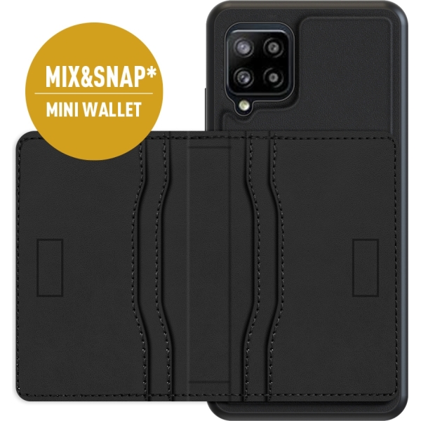 Valenta Leather Back Cover Snap Samsung Galaxy A42/A42 5G Black - Afbeelding 13