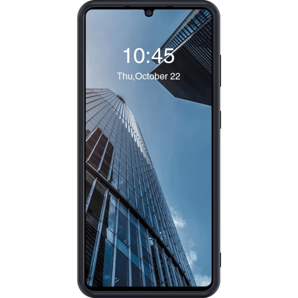 Valenta Leather Back Cover Snap Samsung Galaxy A42/A42 5G Black - Afbeelding 3