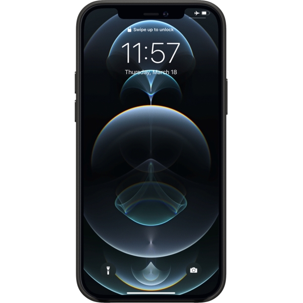 Valenta Leather Back Cover Snap Luxe Apple Iphone 12 Pro Max Black - Afbeelding 2
