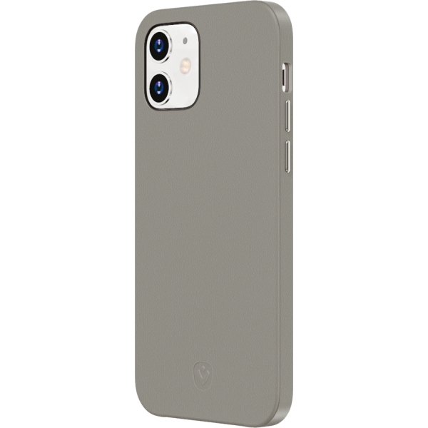 Valenta Leather Back Cover Snap Luxe Apple Iphone 12 Mini Grey - Afbeelding 4