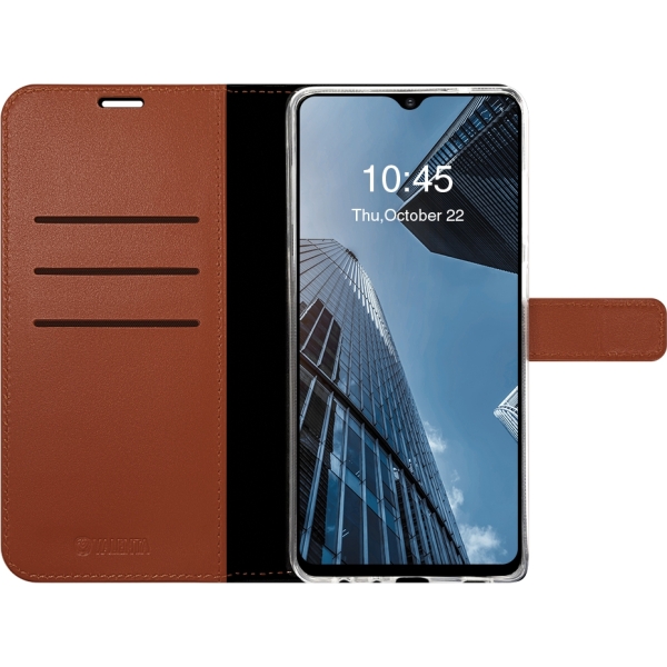 Valenta Book Case Gel Skin Samsung Galaxy A02S Brown - Afbeelding 5