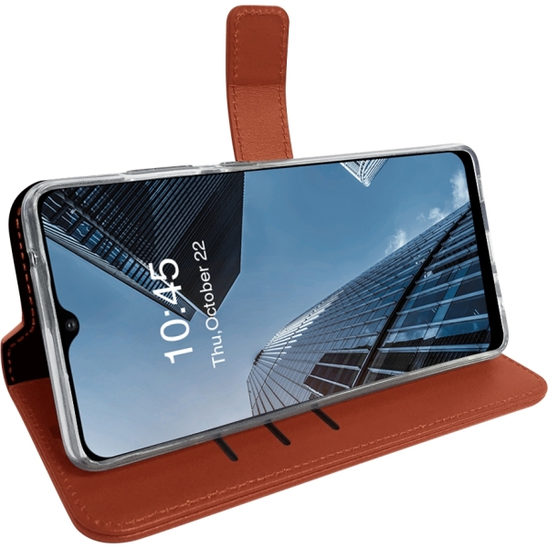 Valenta Book Case Gel Skin Samsung Galaxy A02S Brown - Afbeelding 7