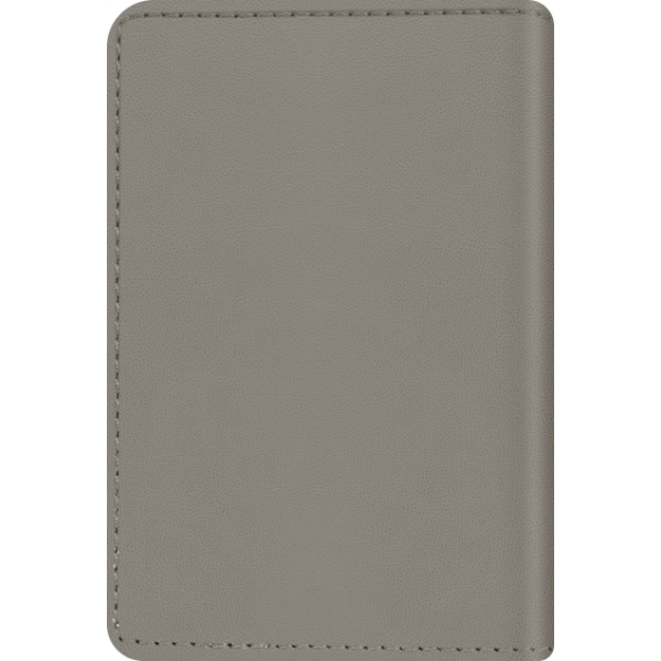 Valenta Leather Card Wallet Snap Grey - Afbeelding 2