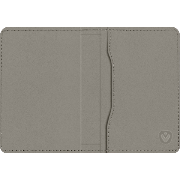 Valenta Leather Card Wallet Snap Grey - Afbeelding 3
