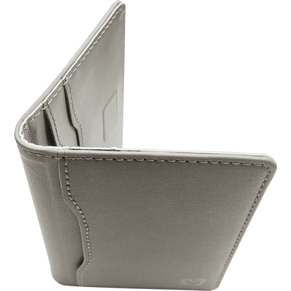 Valenta Leather Card Wallet Snap Grey - Afbeelding 6