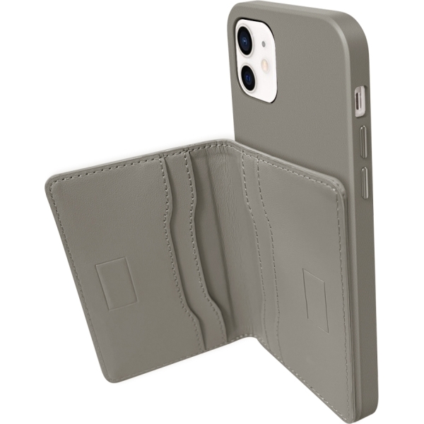 Valenta Leather Card Wallet Snap Grey - Afbeelding 7
