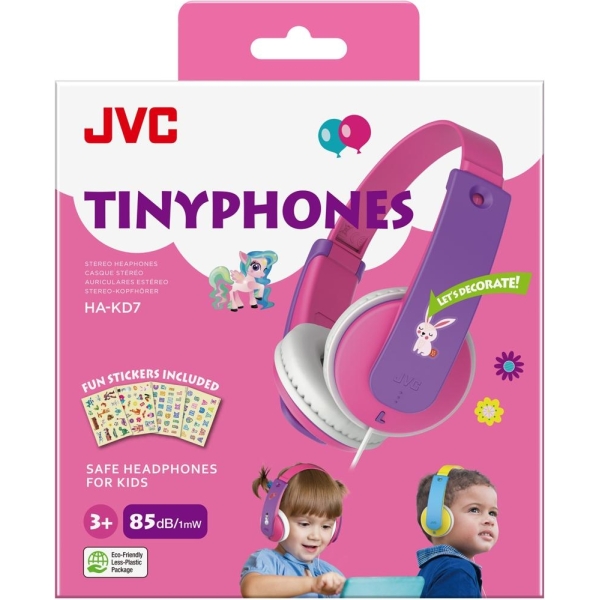 Jvc Ha-Kd7-Pne Jvc Kids Tinyphones Headphone Pink - Afbeelding 4