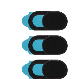 Xccess Selfie Camera Privacy Cover For Mobile Black (3-Pack)