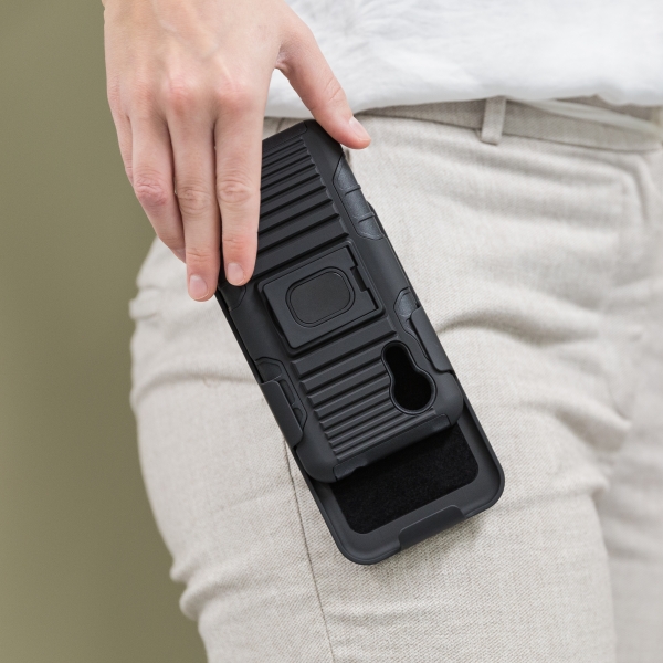 Xccess Combo Holster With Clip Samsung Galaxy Xcover 5 Black - Afbeelding 5