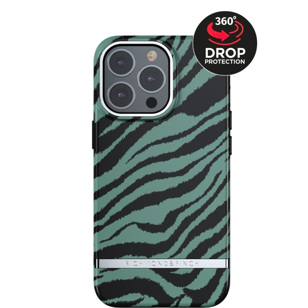 Richmond & Finch Freedom Series One-Piece Apple Iphone 13 Pro Emerald Zebra