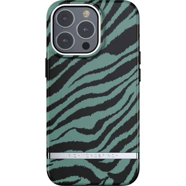 Richmond & Finch Freedom Series One-Piece Apple Iphone 13 Pro Emerald Zebra - Afbeelding 2
