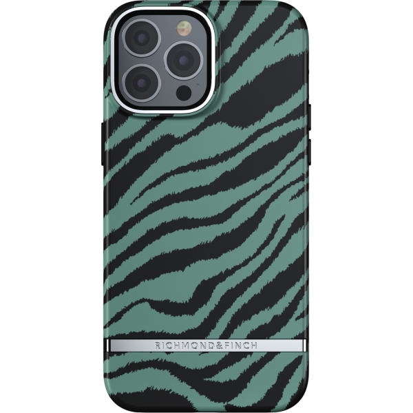 Richmond & Finch Freedom Series One-Piece Apple Iphone 13 Pro Max Emerald Zebra - Afbeelding 2