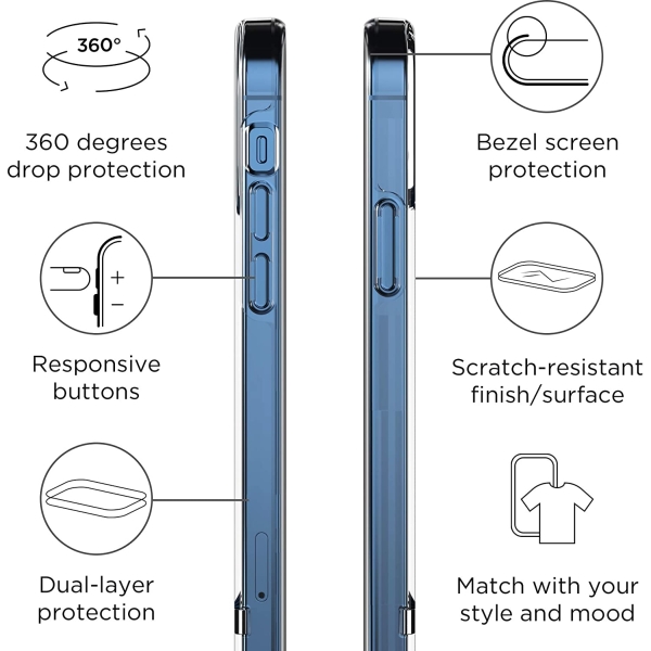 Richmond & Finch Clear Case Collection Apple Iphone 13 Pro Max Transparent/Silver - Afbeelding 7