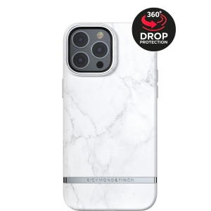 Richmond & Finch Freedom Series One-Piece Apple Iphone 13 Pro Max White Marble