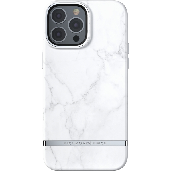Richmond & Finch Freedom Series One-Piece Apple Iphone 13 Pro Max White Marble - Afbeelding 2