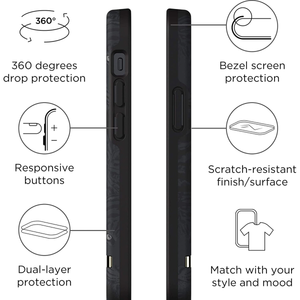 Richmond & Finch Freedom Series One-Piece Apple Iphone 13 Pro Black Tiger - Afbeelding 7