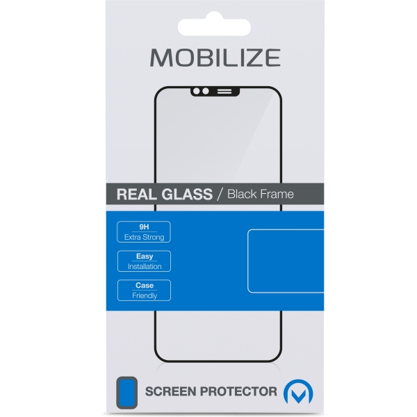 Mobilize Edge-To-Edge Glass Screen Protector Apple Iphone 13 Pro Max Black Full Glue - Afbeelding 6