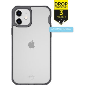 Itskins Level 2 Hybridfrost For Apple Iphone 12 Mini Transparent Black