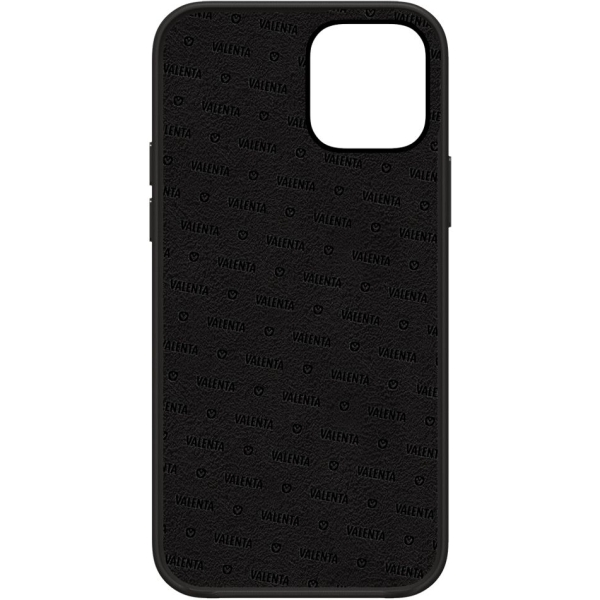 Valenta Leather Back Cover Snap Luxe Apple Iphone 13 Mini Black - Afbeelding 3