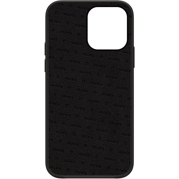 Valenta Leather Back Cover Snap Luxe Apple Iphone 13 Pro Max Black - Afbeelding 3