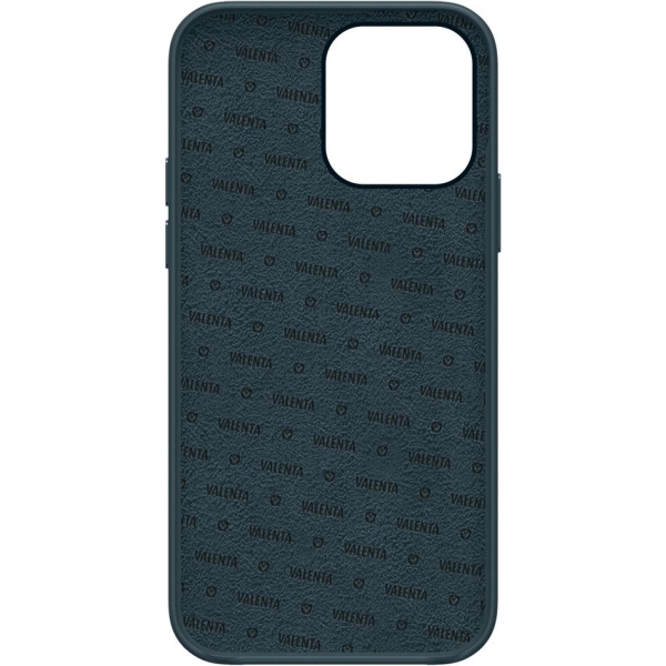 Valenta Leather Back Cover Snap Luxe Apple Iphone 13 Pro Max Blue - Afbeelding 3