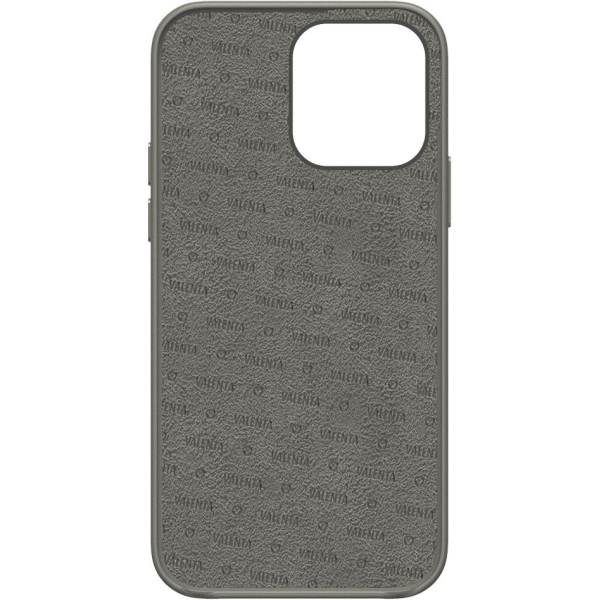 Valenta Leather Back Cover Snap Luxe Apple Iphone 13 Pro Grey - Afbeelding 3