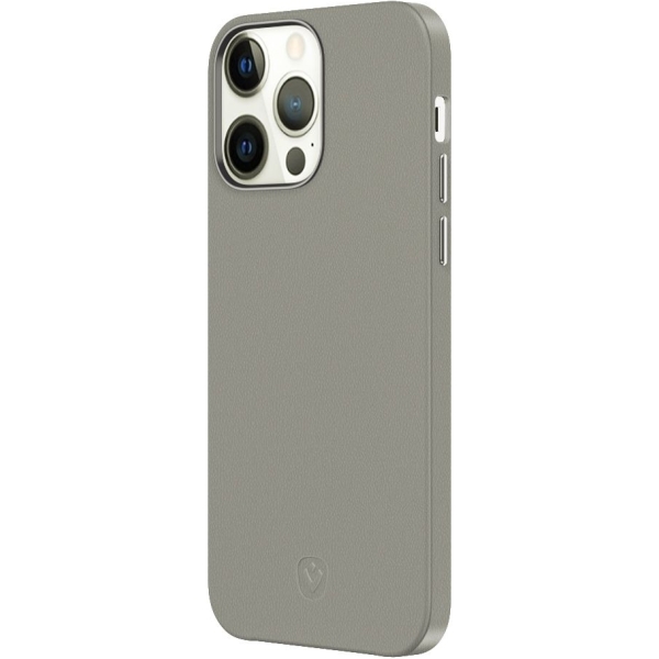 Valenta Leather Back Cover Snap Luxe Apple Iphone 13 Pro Grey - Afbeelding 4