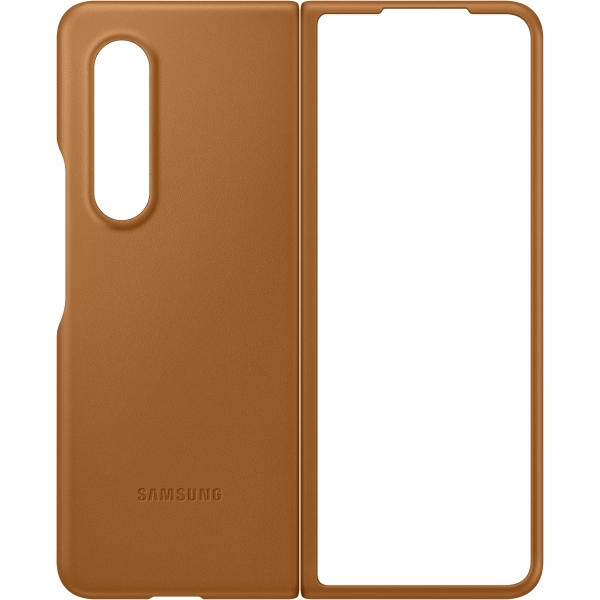 Samsung Ef-Vf926Laegww Samsung Leather Cover Galaxy Z Fold3 Camel - Afbeelding 2