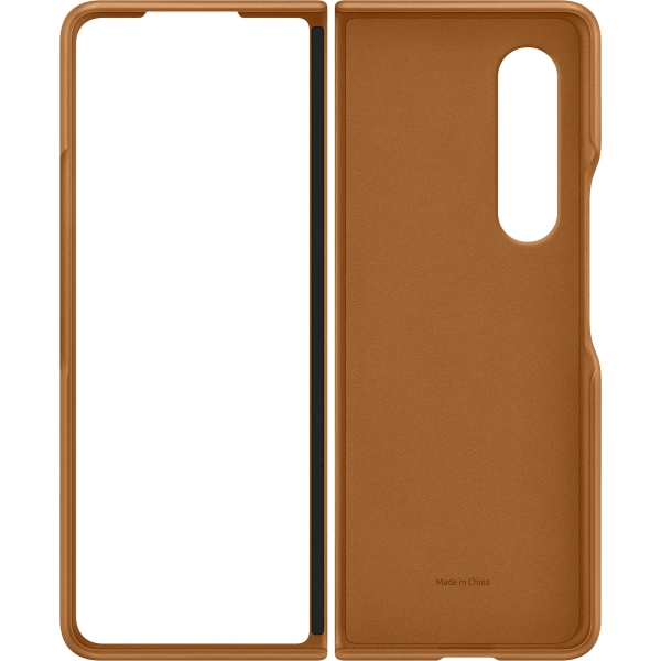 Samsung Ef-Vf926Laegww Samsung Leather Cover Galaxy Z Fold3 Camel - Afbeelding 4