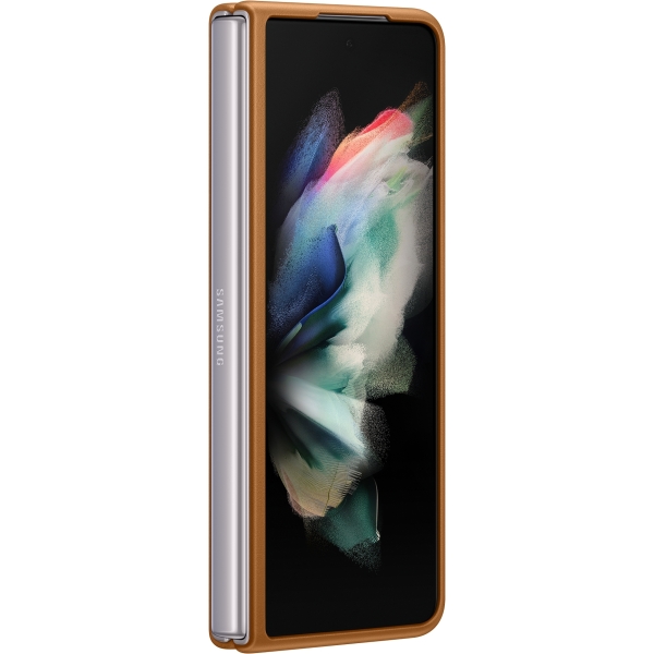 Samsung Ef-Vf926Laegww Samsung Leather Cover Galaxy Z Fold3 Camel - Afbeelding 7