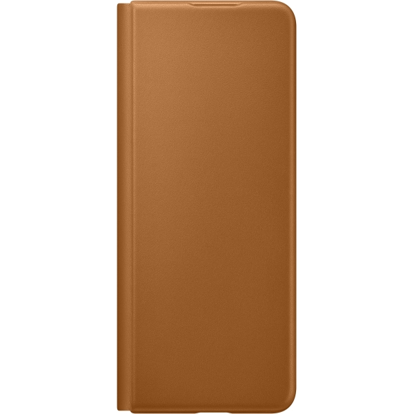 Samsung Ef-Ff926Laegww Samsung Leather Flip Cover Galaxy Z Fold3 Camel - Afbeelding 2