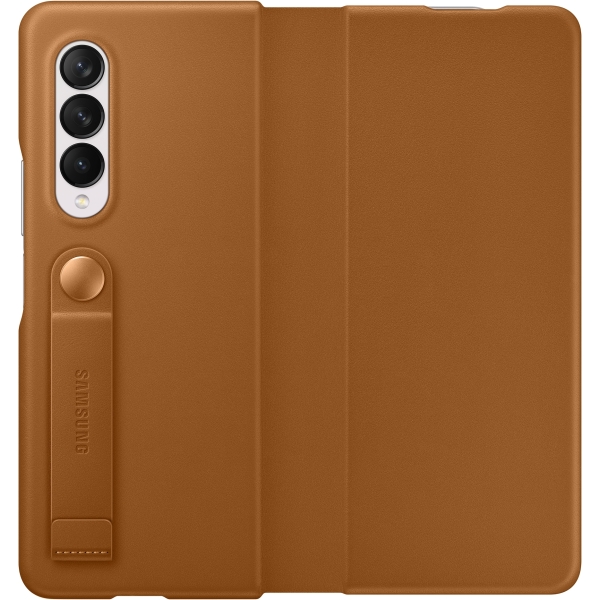 Samsung Ef-Ff926Laegww Samsung Leather Flip Cover Galaxy Z Fold3 Camel - Afbeelding 3