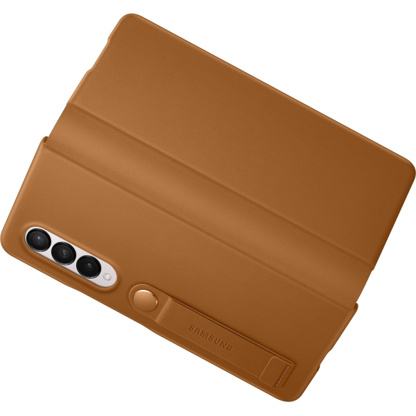 Samsung Ef-Ff926Laegww Samsung Leather Flip Cover Galaxy Z Fold3 Camel - Afbeelding 6