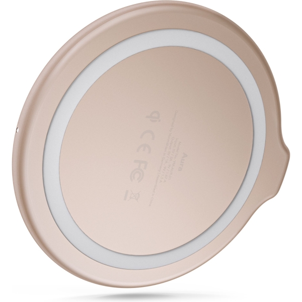 Vonmählen Aura Wireless Charging Pad Glass 7.5W/10W/15W Cool Grey/Rose Gold - Afbeelding 4