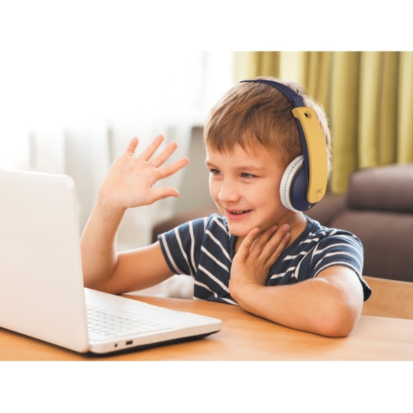 Jvc Ha-Kd10W Jvc Kids Tinyphones Wireless Headphone Yellow/Blue - Afbeelding 8
