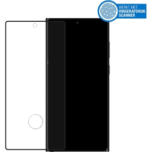 Mobilize Edge-To-Edge Glass Screen Protector Samsung Galaxy S22 Ultra 5G Black Edge Glue