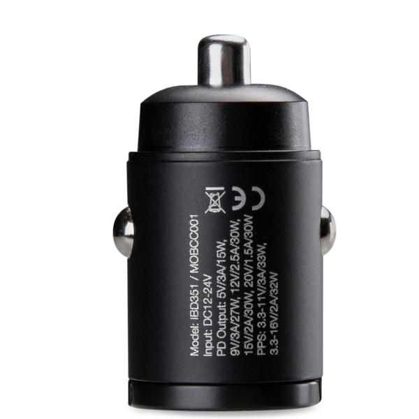 Mobilize Car Charger Usb-C 30W With Pd/Pps Black - Afbeelding 3