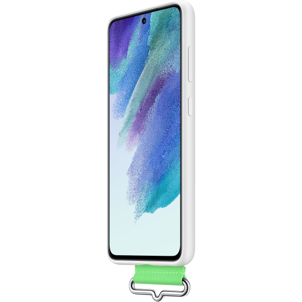 Samsung Ef-Gg990Twegww Samsung Silicone Cover With Strap Galaxy S21 Fe 5G White - Afbeelding 6
