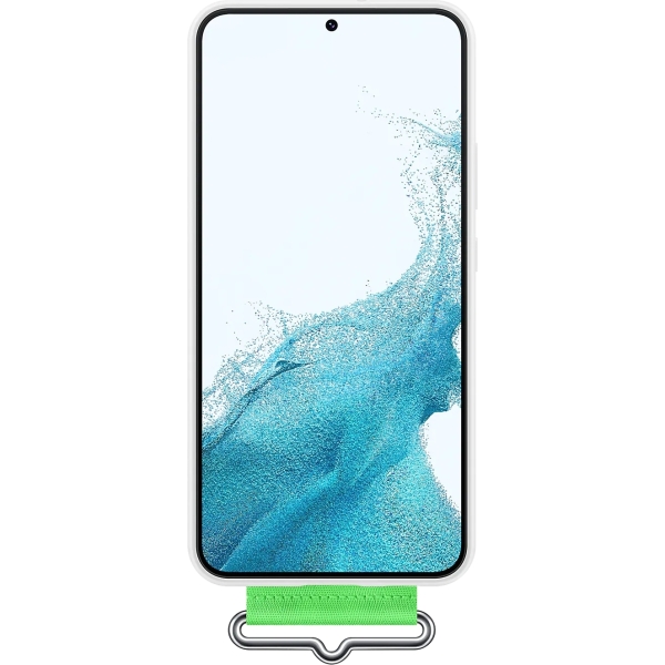 Samsung Ef-Gs906Twegww Samsung Silicone Cover With Strap Galaxy S22+ 5G White - Afbeelding 2