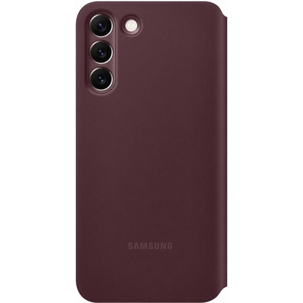 Samsung Ef-Zs906Ceegee Samsung Smart Clear View Cover Galaxy S22+ 5G Burgundy - Afbeelding 2