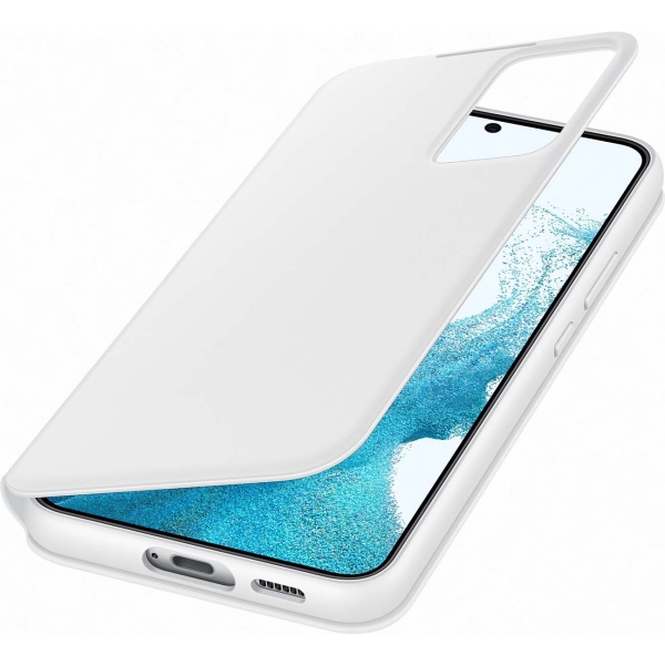 Samsung Ef-Zs906Cwegee Samsung Smart Clear View Cover Galaxy S22+ 5G White - Afbeelding 5
