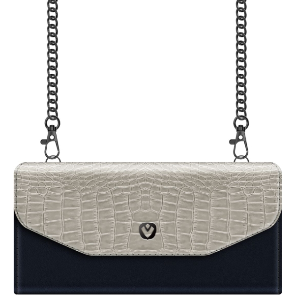 Valenta Clutch Croco Case Snap Universal Medium Black - Afbeelding 2
