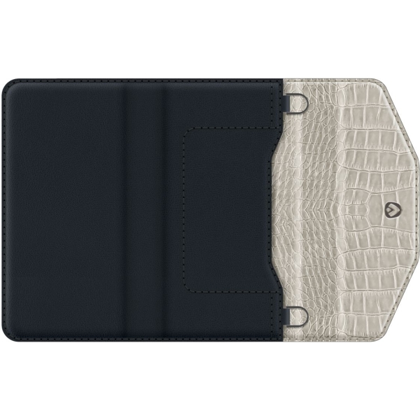 Valenta Clutch Croco Case Snap Universal Large Black - Afbeelding 6
