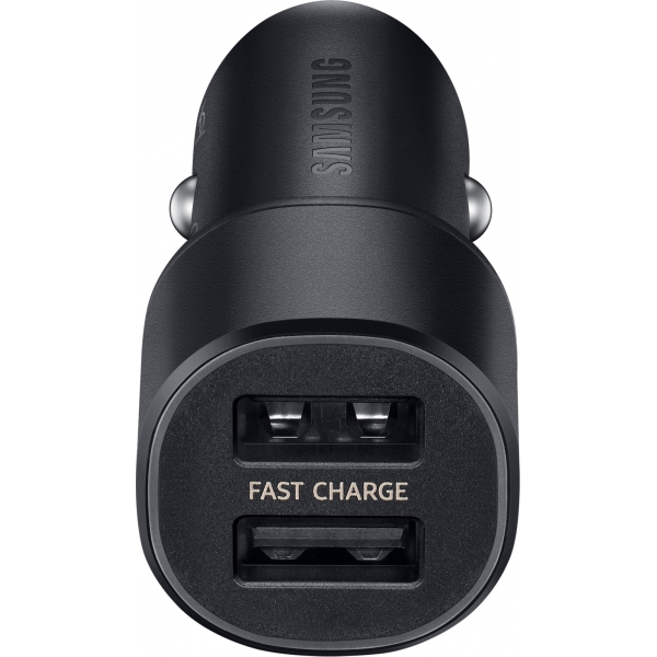 Samsung Ep-L1100Wbegeu Samsung Fast Charge Duo Car Charger 15W Black Bulk - Afbeelding 3