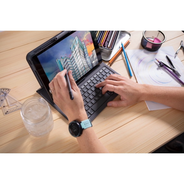 Zagg Messenger Folio 2 Bluetooth Keyboard Case For Apple Ipad 10.2/Pro/Air 10.5 Serie Qwerty Black - Afbeelding 3