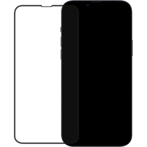 Mobilize Edge-To-Edge Glass Screen Protector Apple Iphone 13 Pro Max/14 Plus Black Full Glue