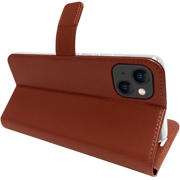 Valenta Book Case Gel Skin Apple Iphone 14 Brown - Afbeelding 7